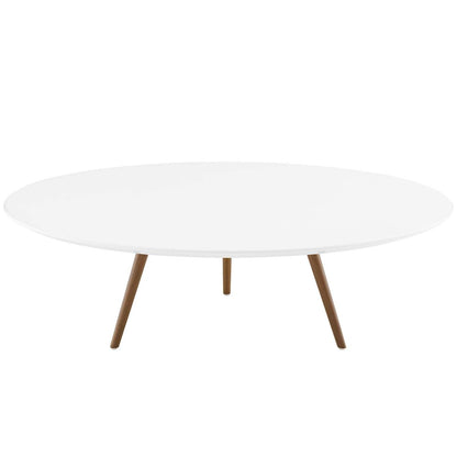 Lippa 48" Round Wood Coffee Table with Tripod Base