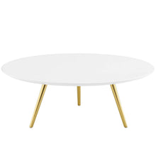 Lippa 40" Round Wood Coffee Table with Tripod Base