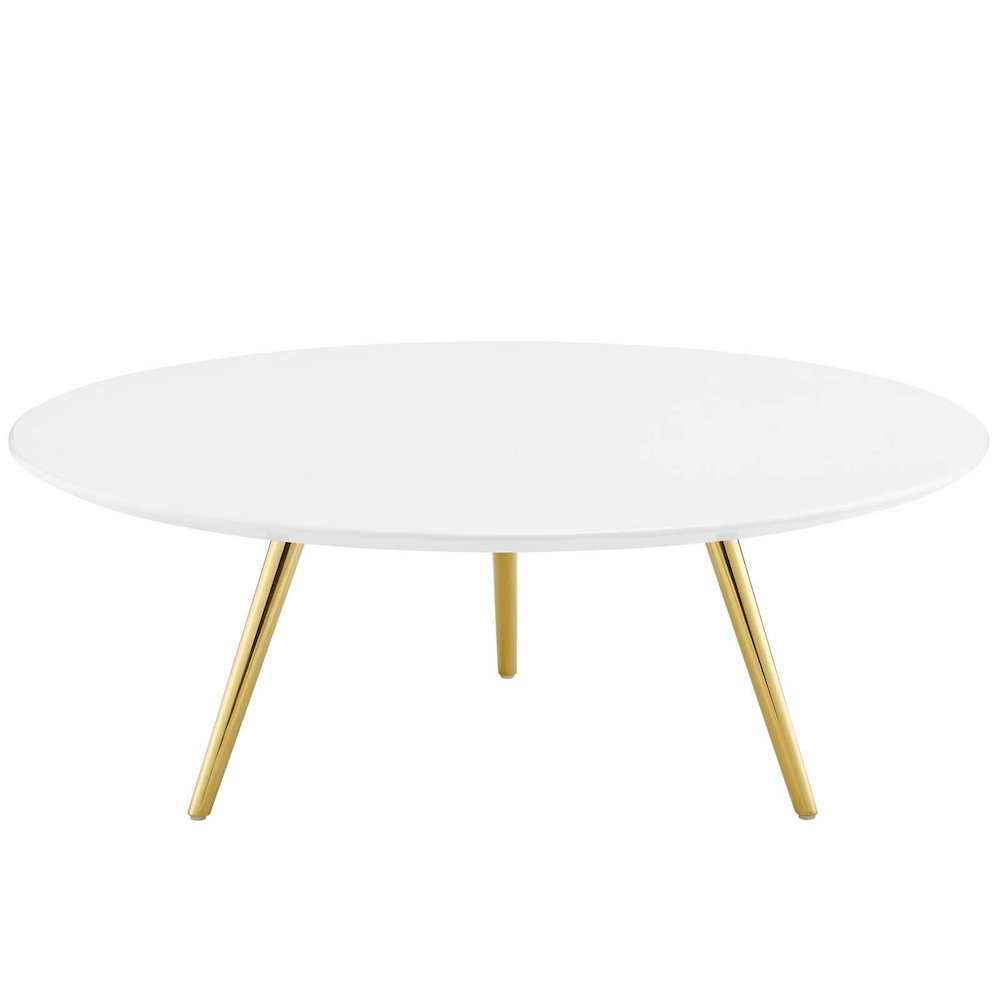 Lippa 40" Round Wood Coffee Table with Tripod Base