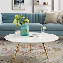 Lippa 40" Round Wood Coffee Table with Tripod Base