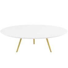 Lippa 48" Round Wood Coffee Table with Tripod Base