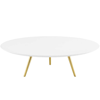 Lippa 48" Round Wood Coffee Table with Tripod Base
