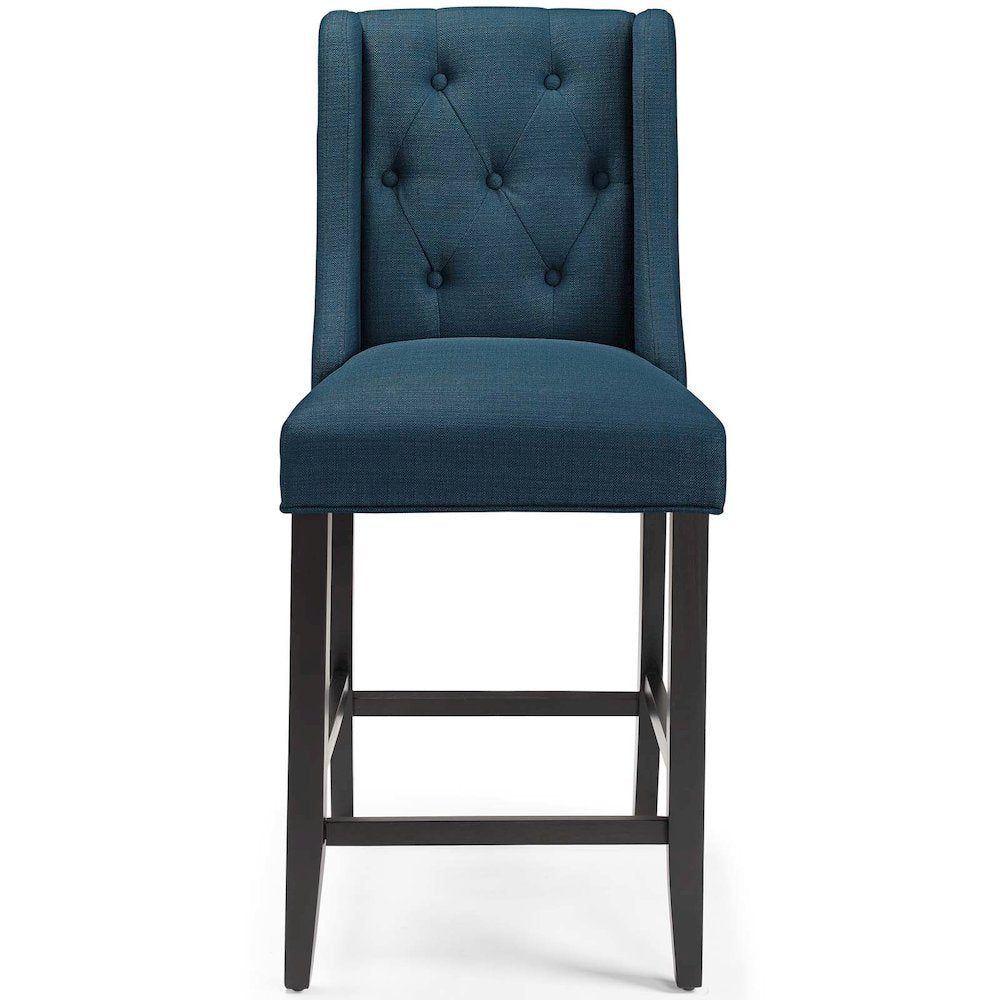 Baronet Tufted Button Upholstered Fabric Counter Stool