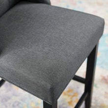 Baronet Tufted Button Upholstered Fabric Counter Stool