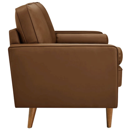 Valour Tufted Vegan Leather Sofa