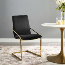 Pitch Performance Velvet Dining Armchair