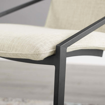 Pitch Upholstered Fabric Dining Armchair