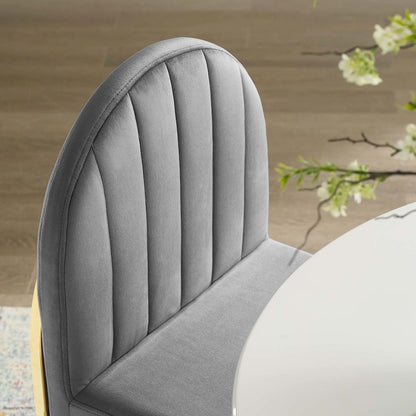 Isla Channel Tufted Performance Velvet Dining Side Chair