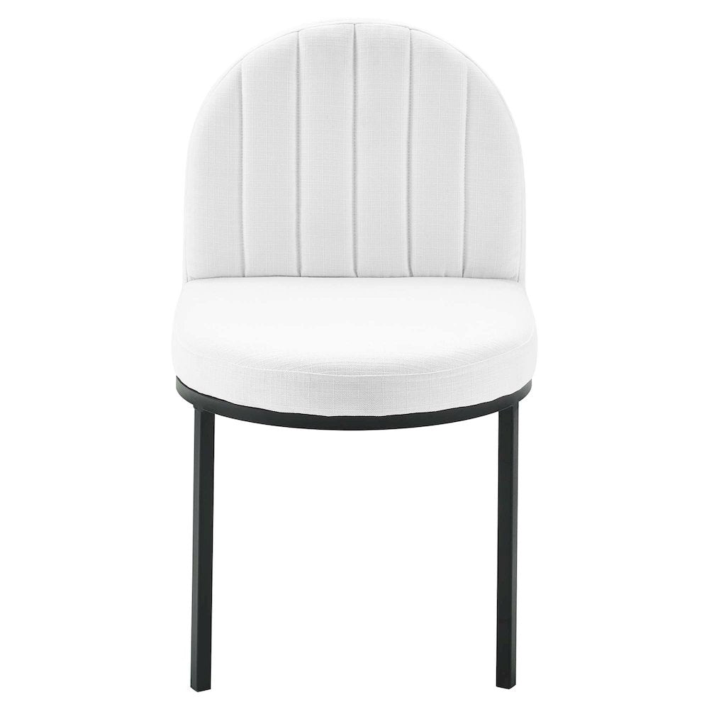 Isla Channel Tufted Upholstered Fabric Dining Side Chair