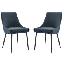 Viscount Upholstered Fabric Dining Chairs Set of 2