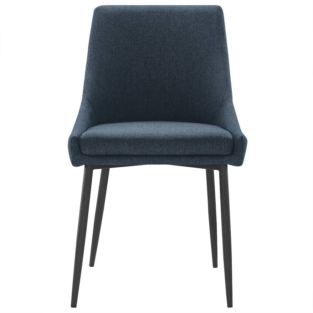 Viscount Upholstered Fabric Dining Chairs Set of 2