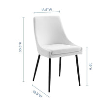Viscount Upholstered Fabric Dining Chairs Set of 2
