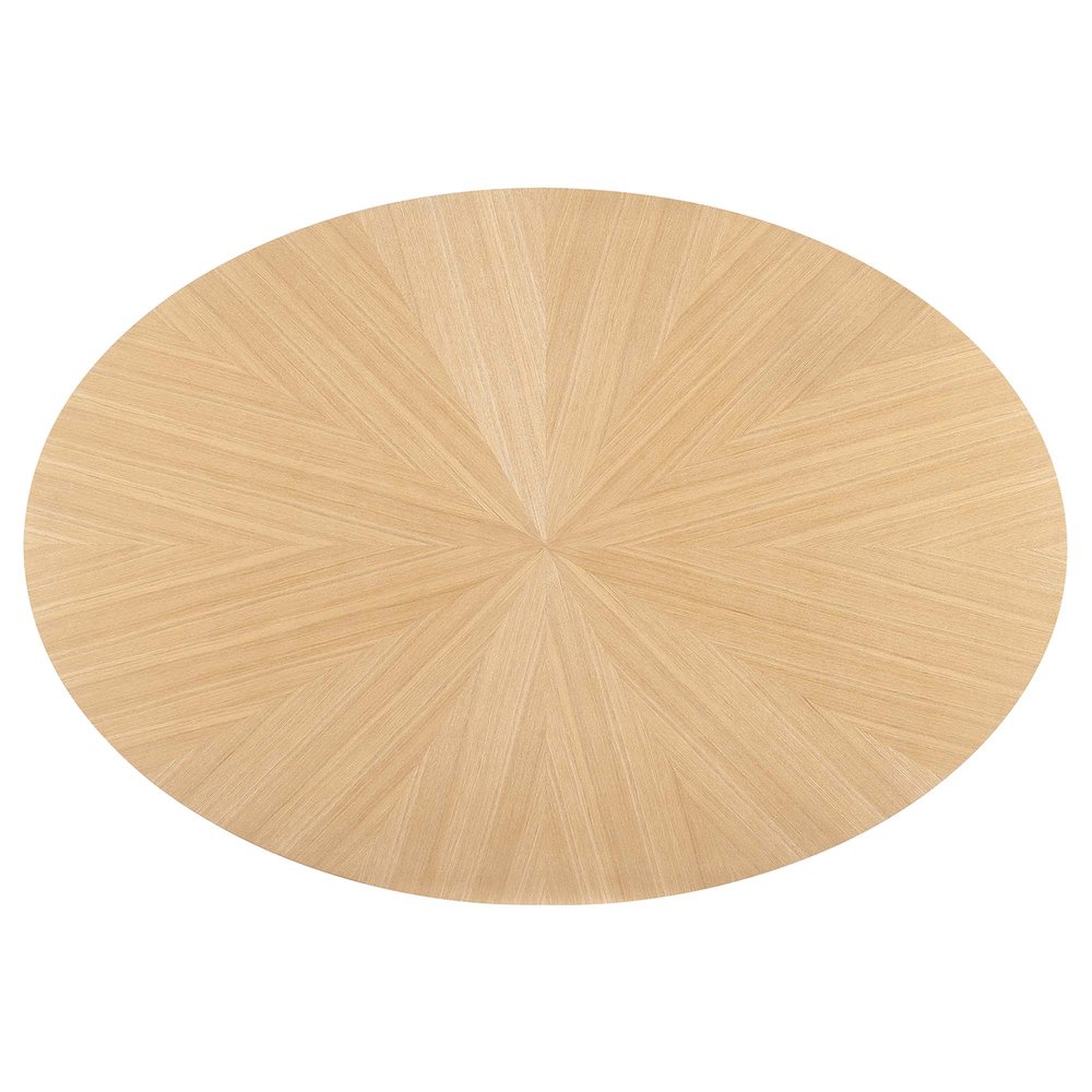 Crossroads 63" Oval Wood Dining Table