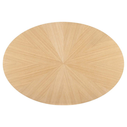Crossroads 63" Oval Wood Dining Table