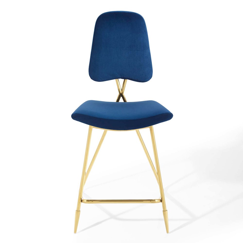 Ponder Performance Velvet Counter Stool