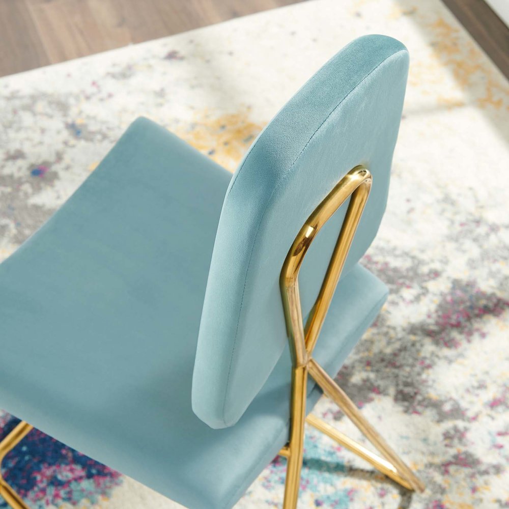 Ponder Performance Velvet Counter Stool