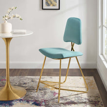 Ponder Performance Velvet Counter Stool