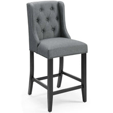 Baronet Upholstered Fabric Counter Bar Stool Set of 2