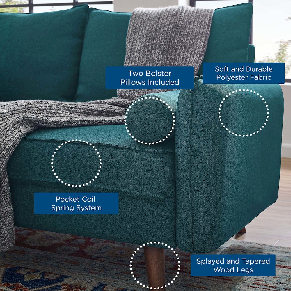 Revive Upholstered Fabric Sofa and Loveseat Set