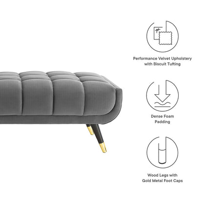 Adept 60" Performance Velvet Bench