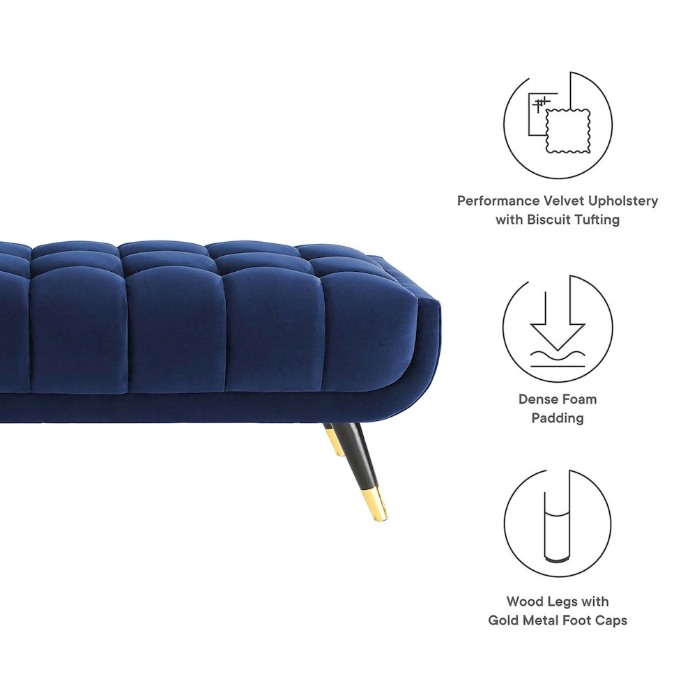 Adept 47.5" Performance Velvet Bench
