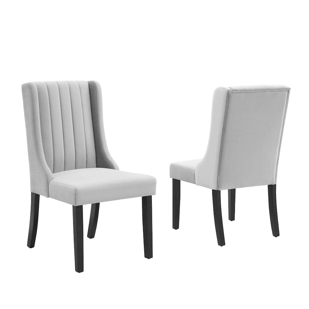 Renew Parsons Performance Velvet Dining Side Chairs Set of 2
