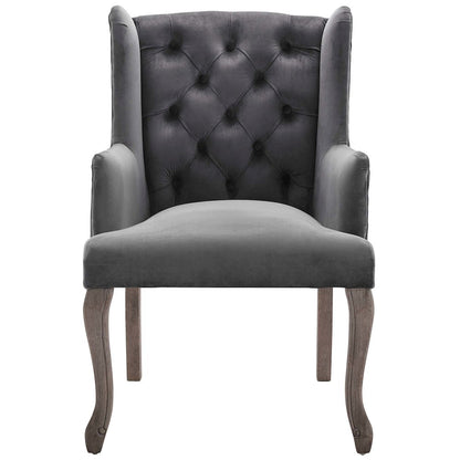 Realm Performance Velvet Armchair Set of 2
