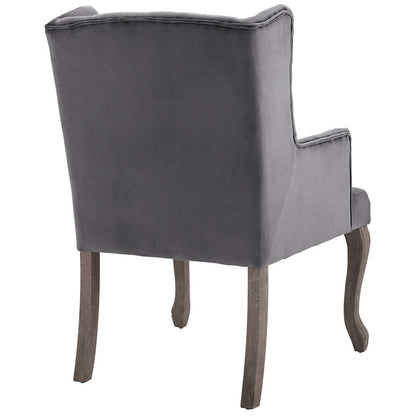Realm Performance Velvet Armchair Set of 2