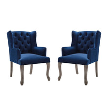 Realm Performance Velvet Armchair Set of 2