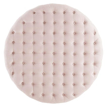 Ensconce Tufted Performance Velvet Round Ottoman