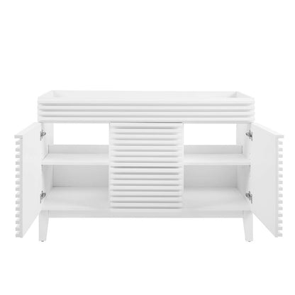Render 48" Double Sink Compatible (Not Included) Bathroom Vanity Cabinet