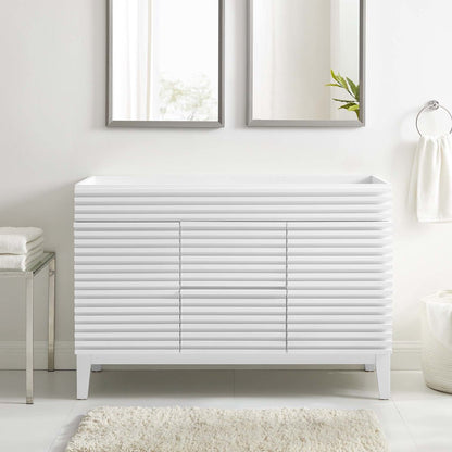 Render 48" Double Sink Compatible (Not Included) Bathroom Vanity Cabinet