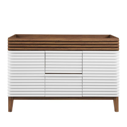 Render 48" Double Sink Compatible (Not Included) Bathroom Vanity Cabinet