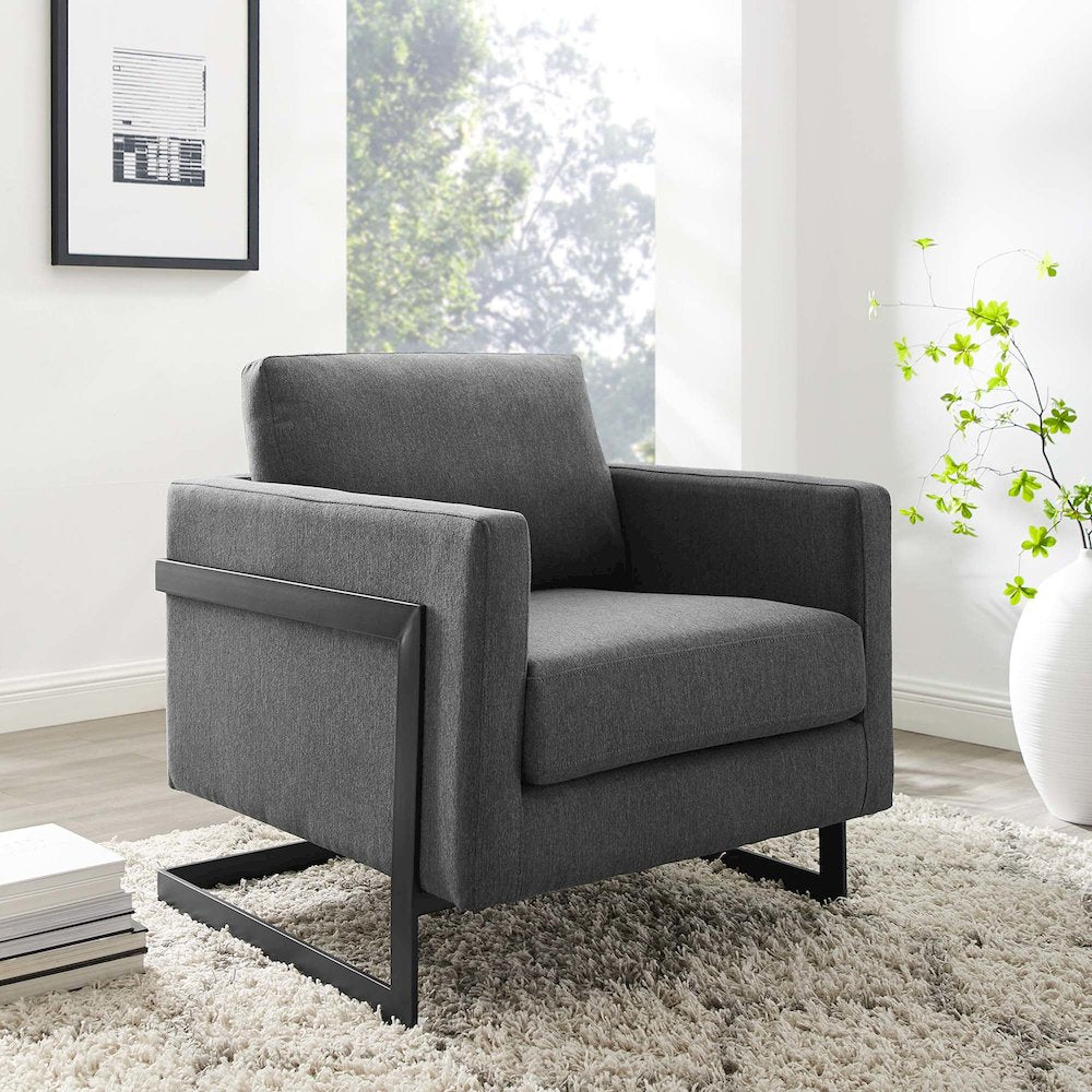 Posse Upholstered Fabric Accent Chair