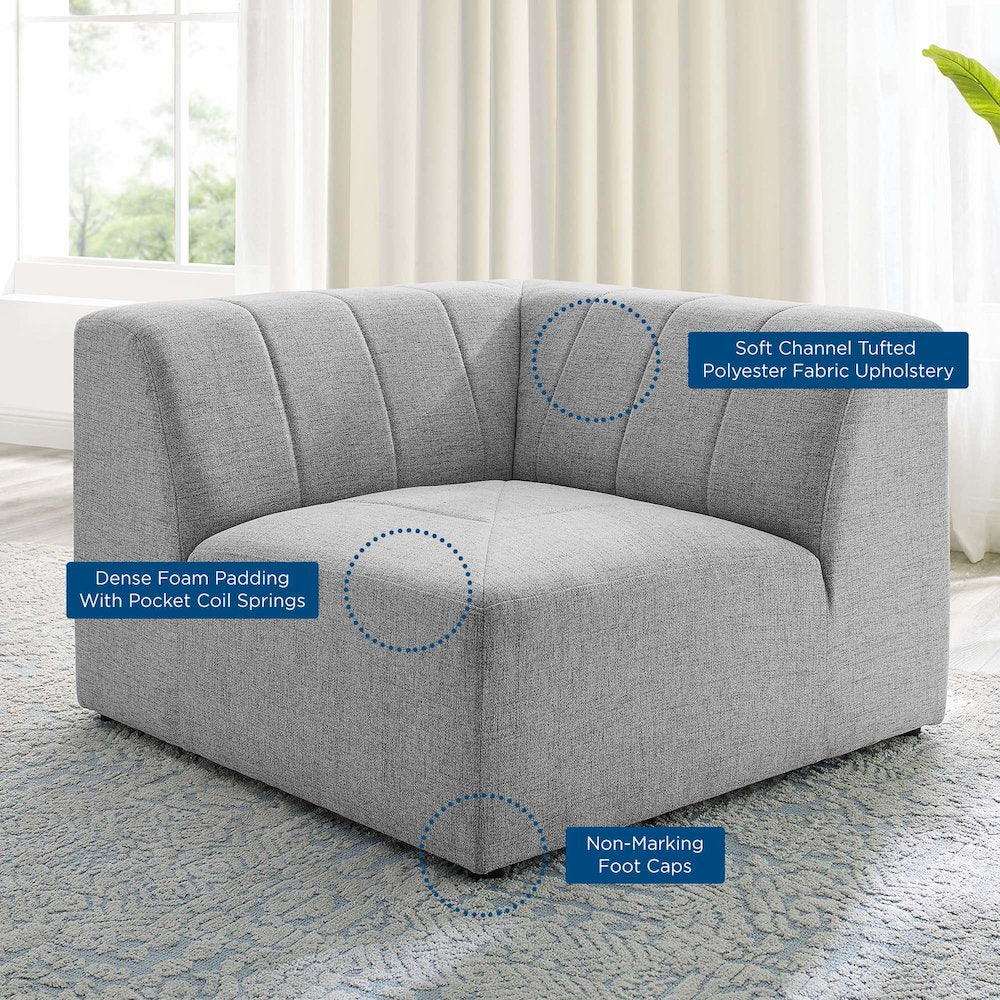 Bartlett Upholstered Fabric Corner Chair