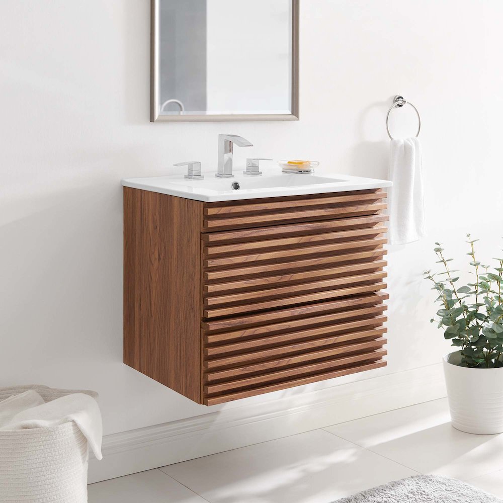 Render 24" Wall-Mount Bathroom Vanity