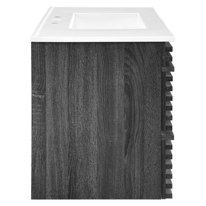 Render 36" Wall-Mount Bathroom Vanity