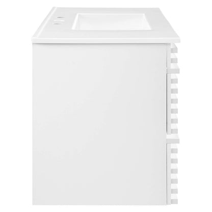 Render 36" Wall-Mount Bathroom Vanity