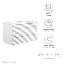 Render 36" Wall-Mount Bathroom Vanity