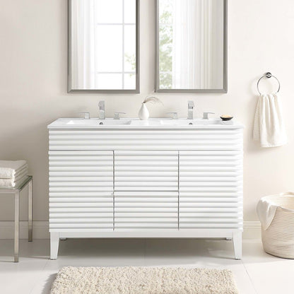 Render 48" Double Sink Bathroom Vanity