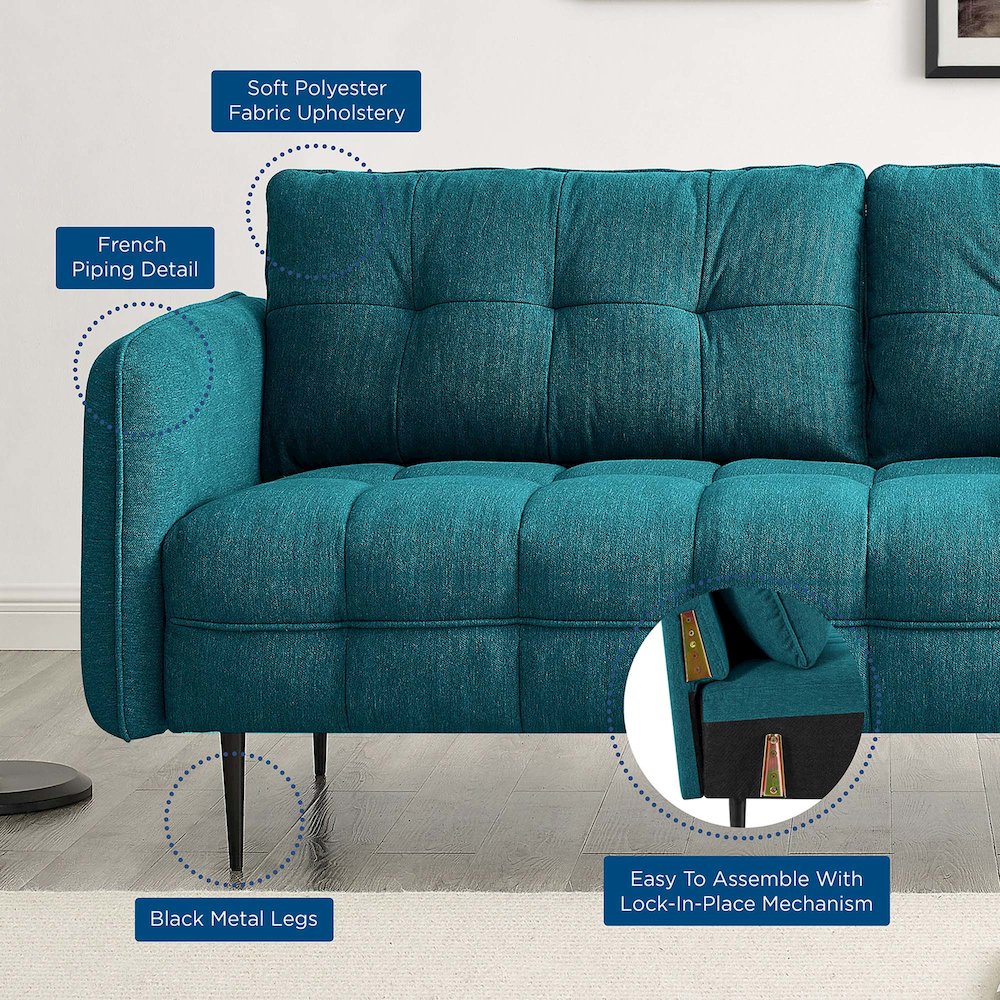 Cameron Tufted Fabric Sofa