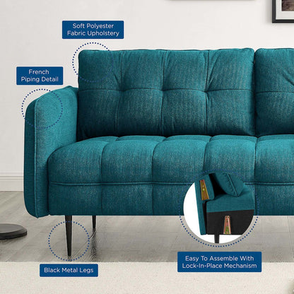 Cameron Tufted Fabric Sofa