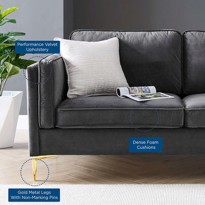Kaiya Performance Velvet Sofa