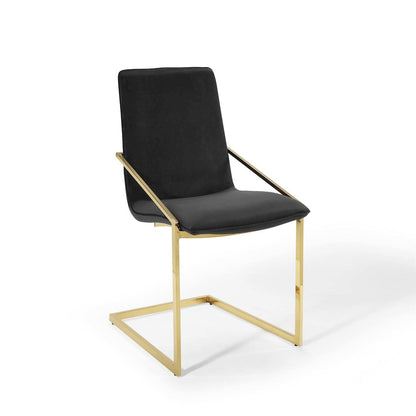 Pitch Performance Velvet Dining Armchair Set of 2