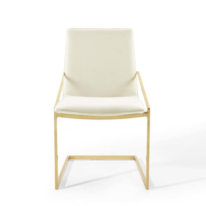 Pitch Performance Velvet Dining Armchair Set of 2
