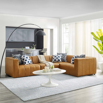 Bartlett 4-Piece Vegan Leather Sectional Sofa