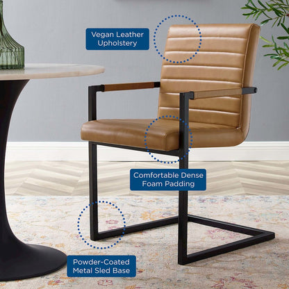 Savoy Vegan Leather Dining Chairs Set of 2