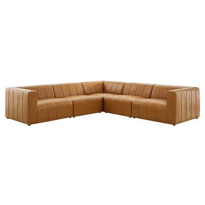 Bartlett 5-Piece Vegan Leather Sectional Sofa
