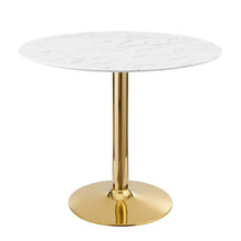 Verne 35" Artificial Marble Dining Table