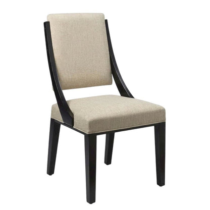 Fabric-Upholstered Dining Chairs for Kitchen and Dining Room, Beige, Set of 2